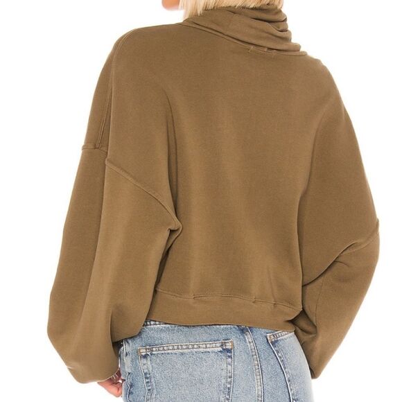 Agolde Balloon Sleeve Turtleneck Sweatshirt - Picture 4 of 6